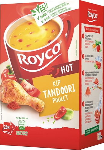 Royco Minute Soup poulet tandoori, paquet de 20 sachets