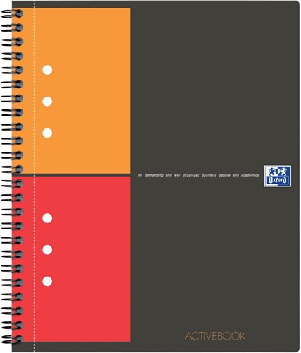 Oxford INTERNATIONAL activebook, 160 bladzijden, ft A4+, geruit 5 mm 1 Stuk