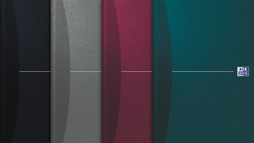 Oxford Office Essentials cahier, couverture rigide, 192 pages, ft A4, quadrillé 5 mm, couleurs assorties 1 Stuk