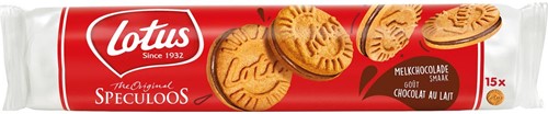 Lotus gevulde speculoos, 150 g, chocoladecrème, pak van 9 rollen
