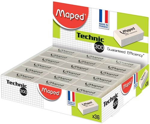 Maped gum Technic 300, mini, wit-2