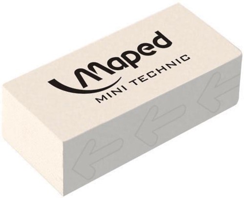 Maped gomme Technic 300 avec emballage cellophane, en boîte