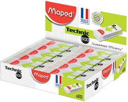 Maped gomme Technic 600, blanc, boîte de 20 pièces 1 Stuk