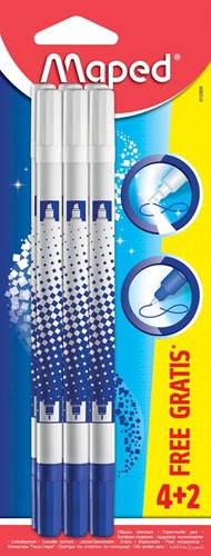Maped effaceur, blister 4 + 2 pièces
