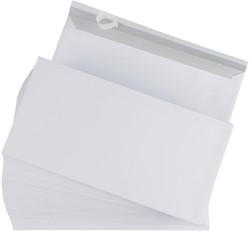 Gallery enveloppen ft 110 x 220 mm, stripsluiting, binnenzijde grijs, doos van 500 stuks