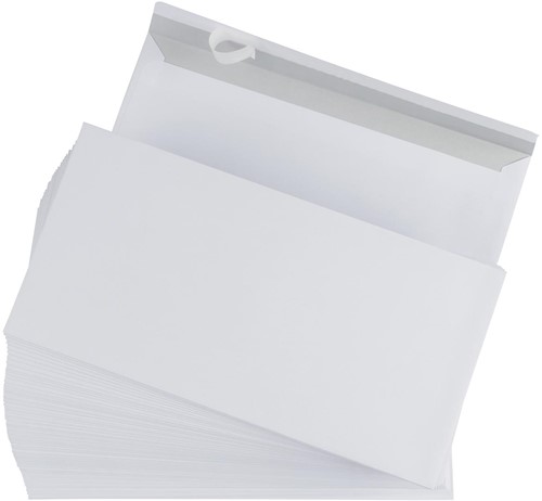 Gallery enveloppes, ft 110 x 220 mm, bande adhésive, boîte de 500 pièces