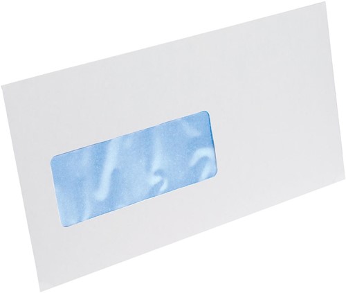 Gallery enveloppes, ft 114 x 229 mm, bande adhésive, fenêtre à gauche (ft 40 x 110 mm)