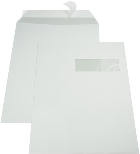 Gallery enveloppes, ft 229 x 324 mm (C4), bande adhésive, fenêtre à droite (ft 40 x 110 mm)