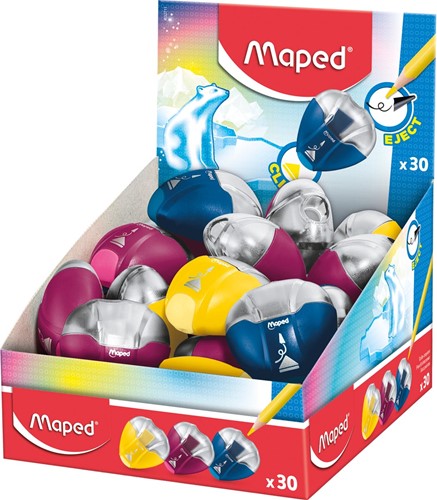 Maped taille-crayon I-Gloo Eject 1 trou, couleurs assorties