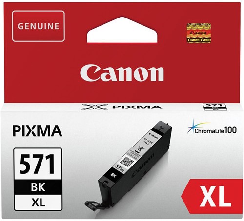 Canon inktcartridge CLI-571XL, 895 foto's, OEM 0331C001, zwart 1 Stuk