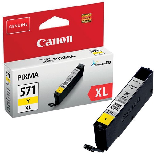 Canon inktcartridge CLI-571XL, 375 foto's, OEM 0334C001, geel 1 Stuk