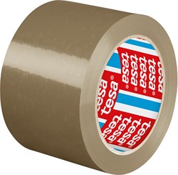 Tesa ruban adhésif d'emballage premium, ft. 75 mm x 66 m, PVC, Havana