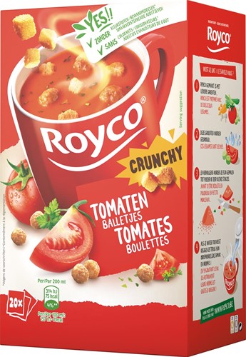 Royco Minute Soup tomates boulettes, paquet de 20 sachets