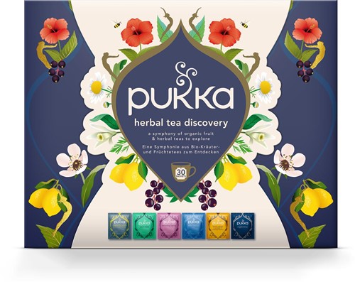 Pukka thee bio discovery box, geassorteerde smaken, doos van 30 stuks