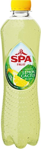 Spa Fruit Sparkling lemon-cactus, bouteille de 40 cl, paquet de 24 pièces