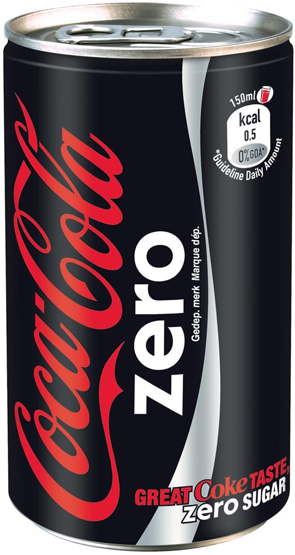 plotseling bladeren thuis Coca-Cola Zero frisdrank, mini blik van 15 cl, pak van 24 stuks Meyer