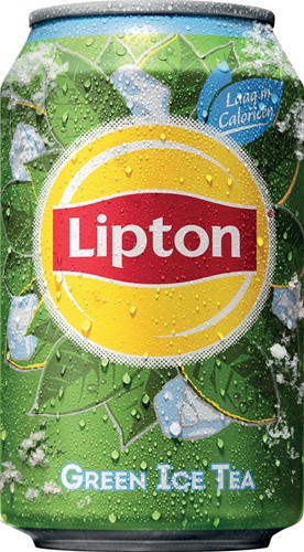 Lipton Ice Tea Green boisson rafraîchissante, canette de 33 cl, paquet de 24 pièces