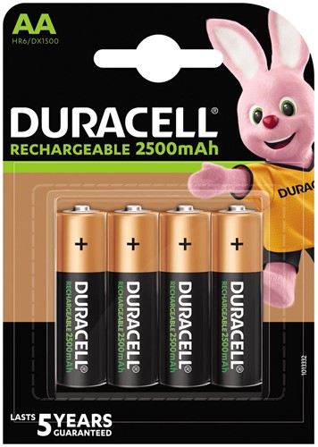 Duracell oplaadbare batterijen Recharge Ultra AA, blister van 4 stuks 4 Stuk