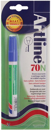 Permanent marker Artline 70N blauw, op blister