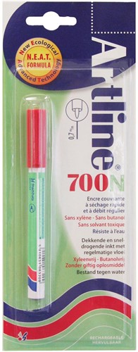 Artline Marqueur permanent 700N rouge, sous blister