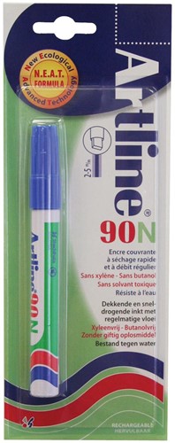 Permanent marker Artline 90N blauw, op blister
