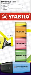STABILO BOSS MINI surligneur, étui de 5 pièces, assorti