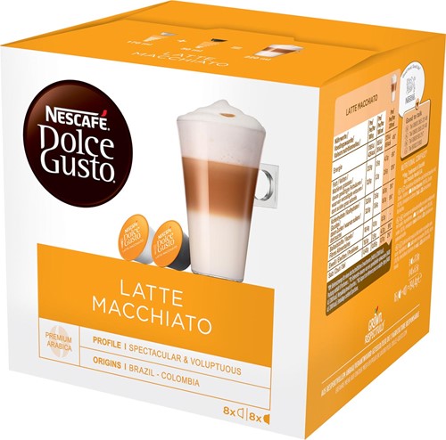 Nescafé Dolce Gusto koffiecapsules, Latte Macchiato, pak van 16 stuks 16 Cup
