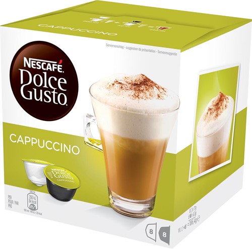 Nescafé Dolce Gusto koffiecapsules, Cappucino, pak van 16 stuks 16 Cup