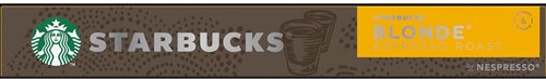 Starbucks by Nespresso dosettes de café, blond espresso roast, paquet de 10 pièces