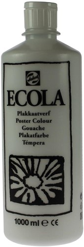 Talens Ecola gouache flacon de 1000 ml, blanc