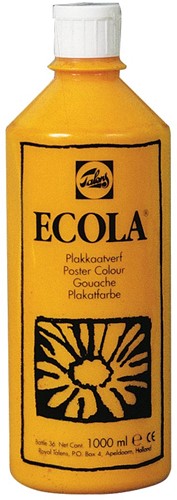 Talens Ecola gouache flacon de 1000 ml, jaune