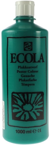 Talens Ecola plakkaatverf flacon van 1000 ml, donkergroen