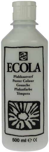 Talens Ecola plakkaatverf flacon van 500 ml, wit