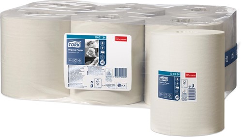 Tork papier de nettoyage Centerfeed, 1 pli, système M2, paquet de 6 rouleaux 6 Rol