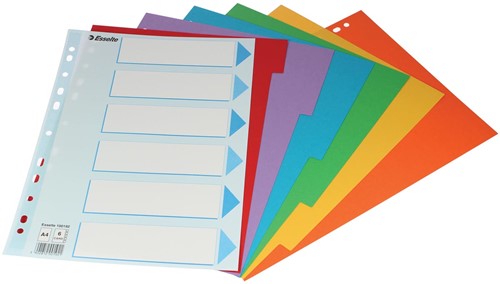 Esselte intercalaires, 6 onglets 1 Set