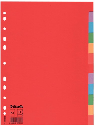 Esselte intercalaires Economy, 12 onglets 1 Set