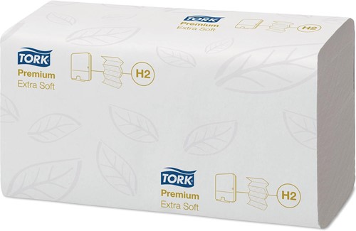 Tork Premium Xpress® extra zachte handdoek XL, multifold, 2-laags, systeem H2, wit 21 PAK
