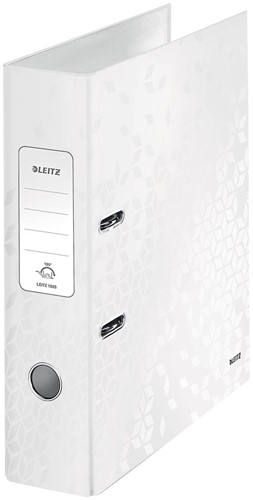 Leitz Classeur à levier Wow dos de 8,5 cm, blanc