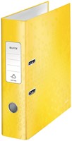 Leitz WOW classeur à levier, jaune, dos de 8,0 cm