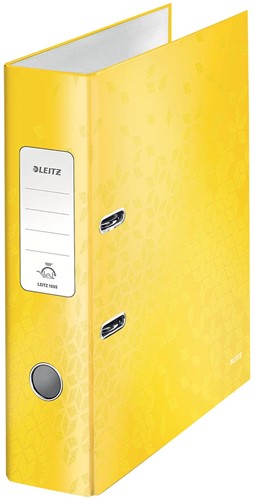 Leitz WOW classeur à levier, jaune, dos de 8,0 cm