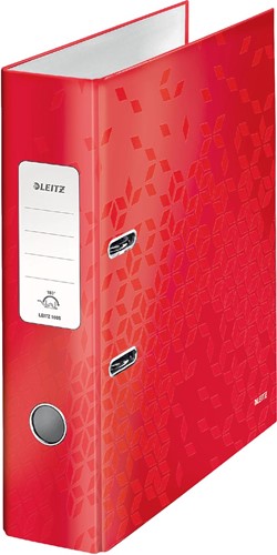 Leitz Classeur à levier Wow dos de 8,5 cm, rouge