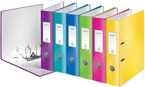 Leitz WOW classeur à levier, couleurs assorties, dos de 8,0 cm