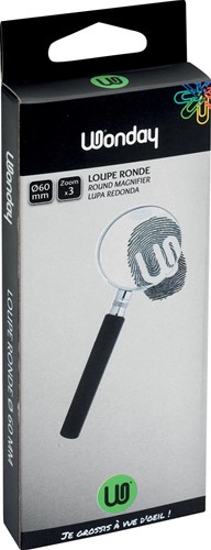 Wonday loupe, diamètre: 60 mm, grossit 3 fois, dans un etui