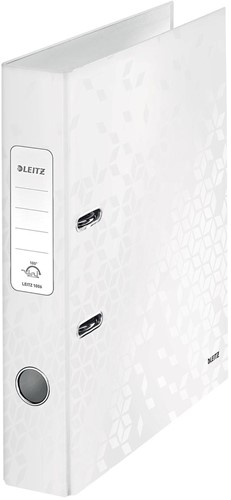 Leitz Classeur à levier Wow blanc, dos de 5 cm