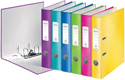 Leitz WOW classeur à levier, couleurs assorties, dos de 5,2 cm
