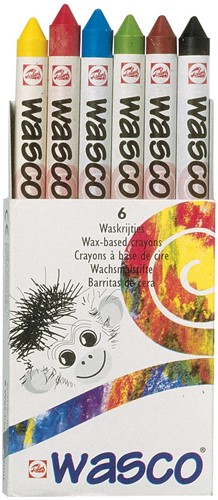 Talens craie à la cire Wasco, boîte de 6 pièces