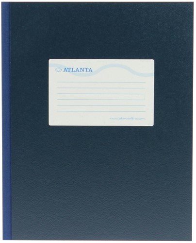Atlanta by Jalema registre quarto large 160 pages, bleu 1 Stuk