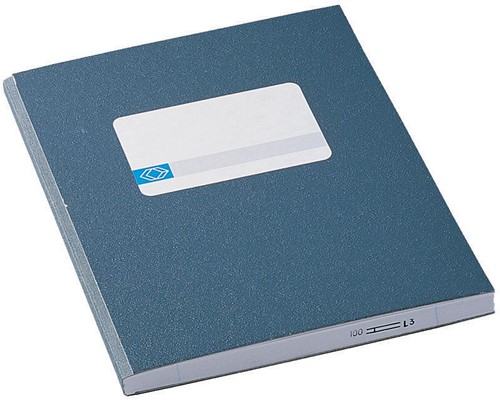 Atlanta by Jalema registre quarto large 192 pages, bleu 1 Stuk