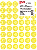 Agipa Etiquettes remises -30%, jaune, paquet de 192 pièces, amovible