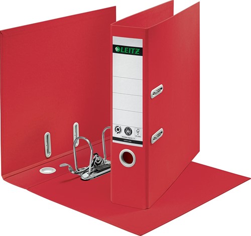 Leitz Recycle 180° classeur à levier, dos de 8 cm, rouge